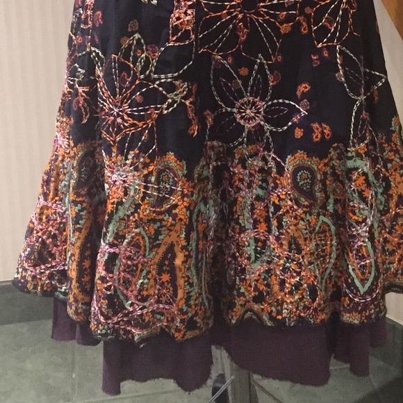 💕💕Host Pick💕💕NWT Flared multi coloured skirt - Picture 2 of 5